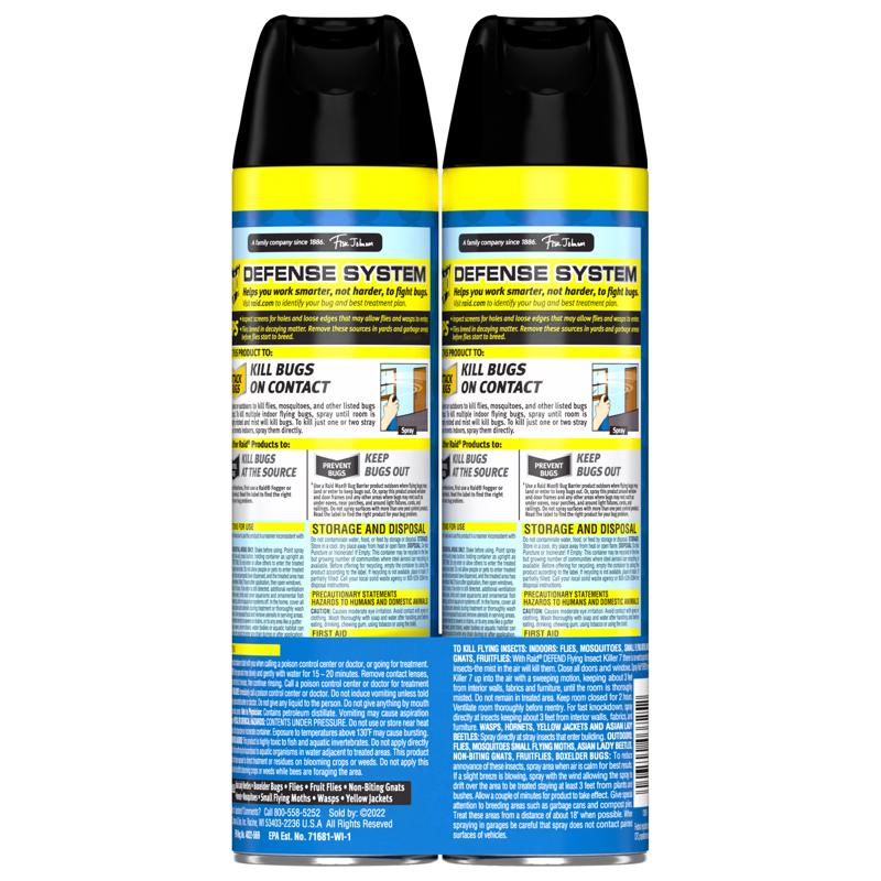Raid Flying Insect Killer Aerosol 20 oz, Pack of 4