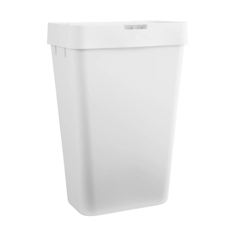 Rubbermaid 12.2 gal White Resin Trash Can, Pack of 6