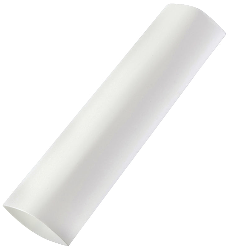 Gardner Bender HST-500W Heat-Shrink Tubing, 1/2 in Expanded, 1/4 in Recovered Dia, 3 in L, Polyolefin, White