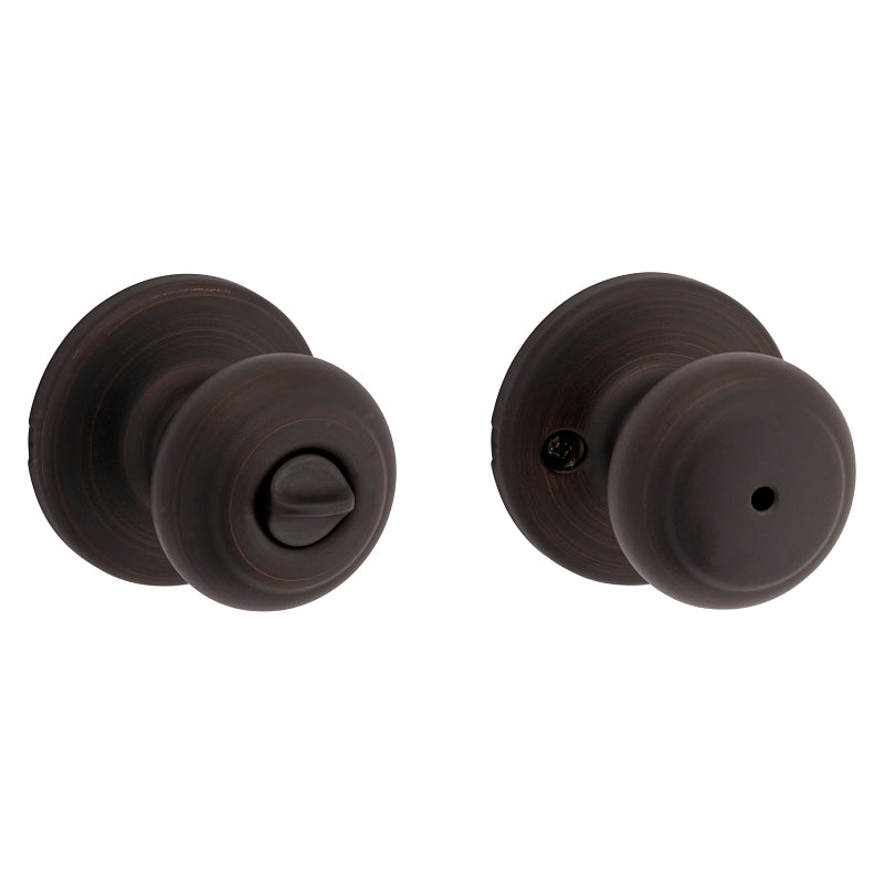 Kwikset 300CV 11P CP Privacy Lockset, Knob Handle, Venetian Bronze