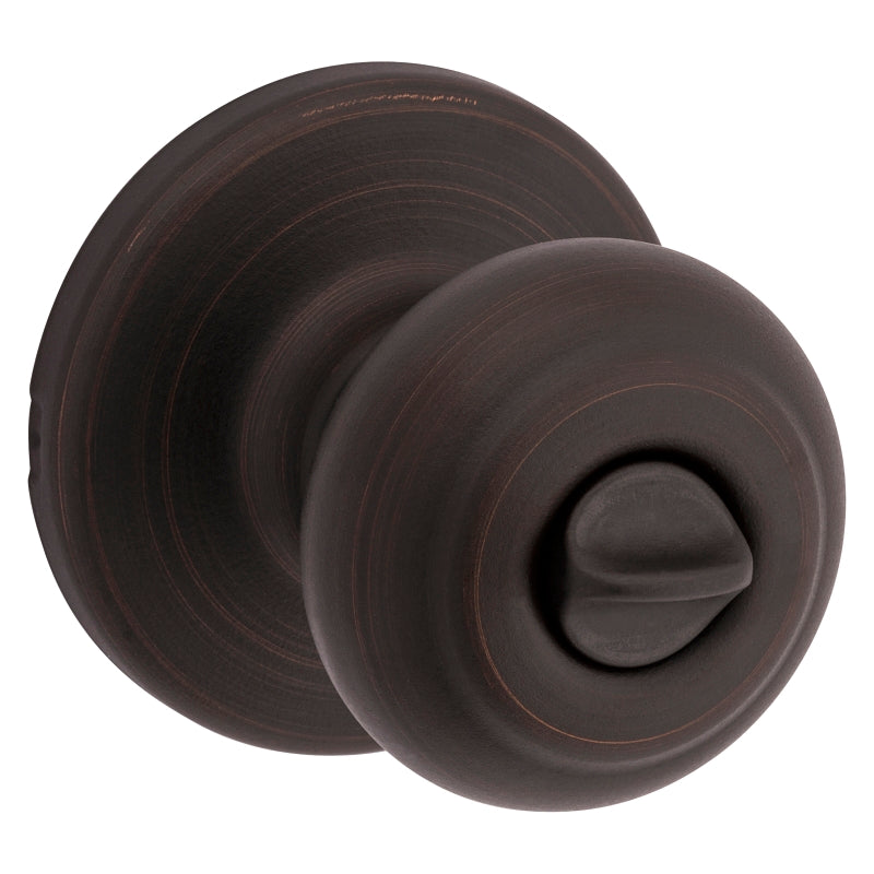 Kwikset 300CV 11P CP Privacy Lockset, Knob Handle, Venetian Bronze