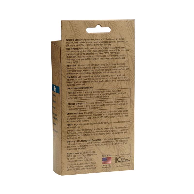EarthKind Fresh Cab Insect Repellent For Moths 5 oz