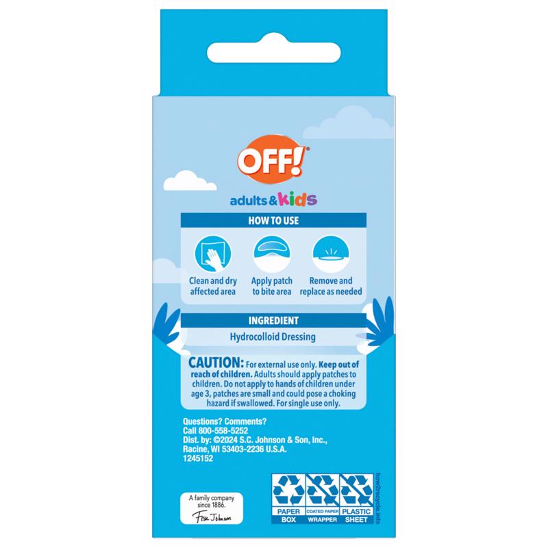OFF! Post Bug Bite Relief Patch 20 each