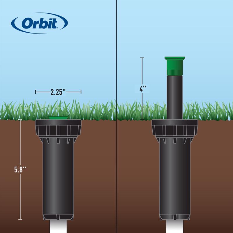 Orbit 4 in. H Quarter-Circle Sprinkler Spray Head