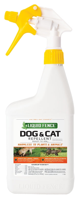 Liquid Fence HG-71296 Dog and Cat Repellent, 500 sq-ft Coverage, Citronella Oil, Eugenol, Sodium Lauryl Sulfate, Pack of 6