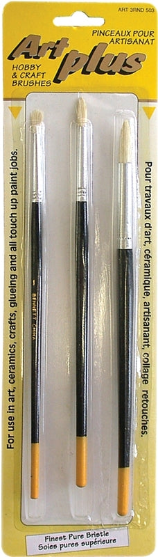 Bennett ART 3RND 503 Artist Brush Set, Wood Handle