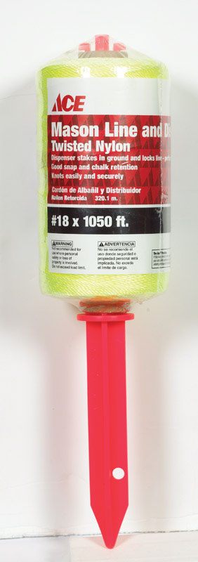 Ace 18 in. D X 1050 ft. L Yellow Twisted Nylon Twine