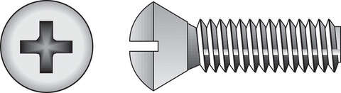 HILLMAN No. 10-24 X 2 in. L Phillips Oval Head Stainless Steel Machine Screws 100 pk