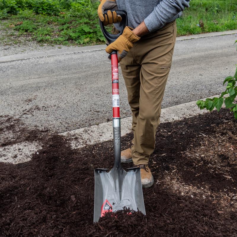 Ace 40 in. Steel Square Transfer Shovel Fiberglass Handle, Pack of 6