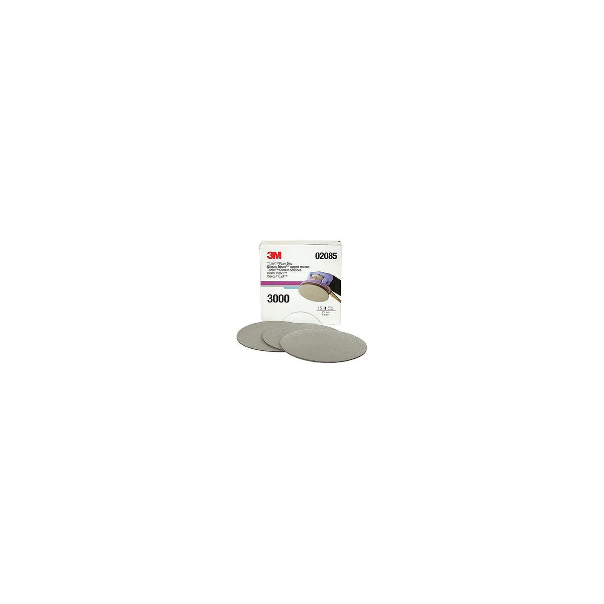 Trizact P3000 Hookit Foam Disc