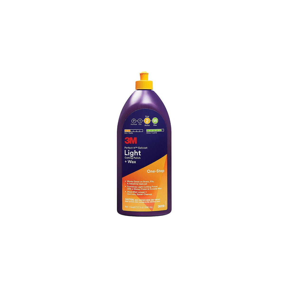Perfect-It Gelcoat Light Cutting Compound/Wax, Qt.