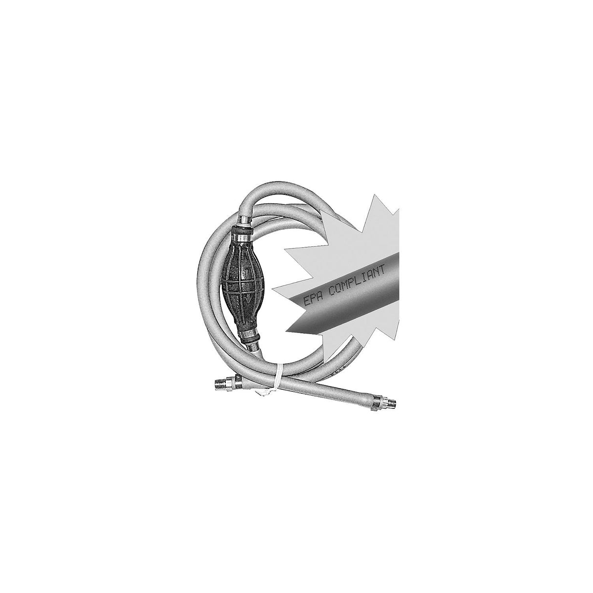 Fuel Line Assembly, Threaded on Both Ends, 8'