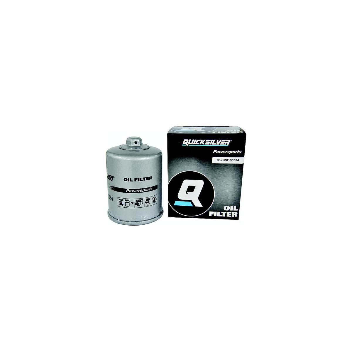 Quicksilver 35-8M0130554 Chrome Powersports Oil Filter