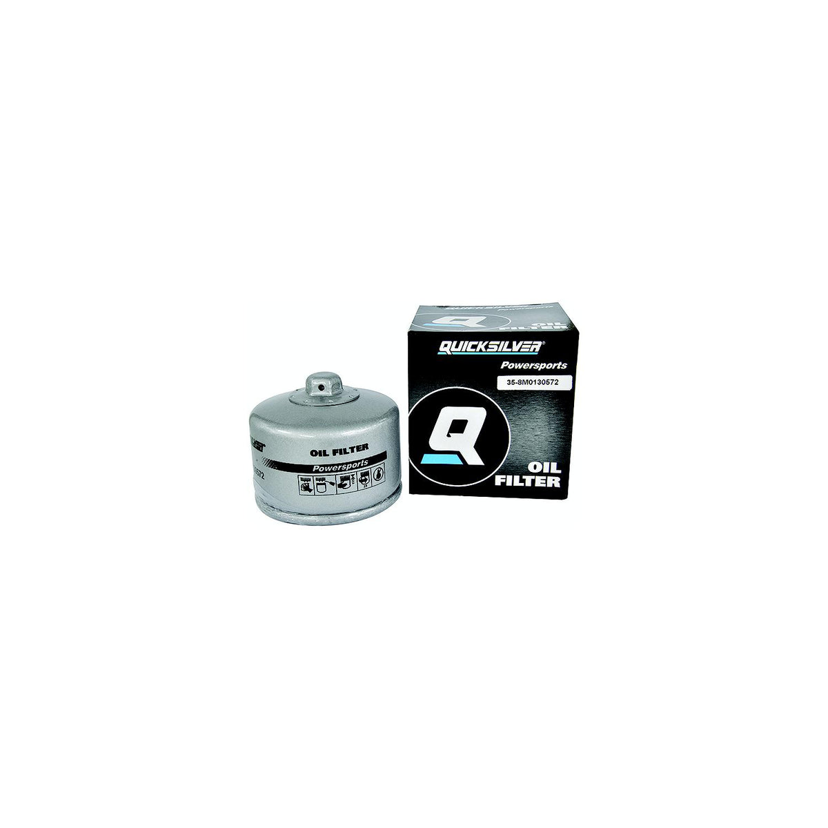 Quicksilver 35-8M0130572 Chrome Powersports Oil Filter