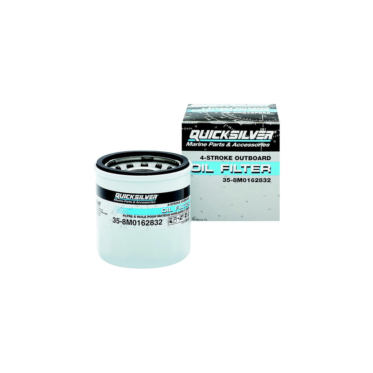 Quicksilver Oil Filter Assembly Fits Select Mercury/Mariner 9.9 HP and 15 HP 4 Stroke Outboards