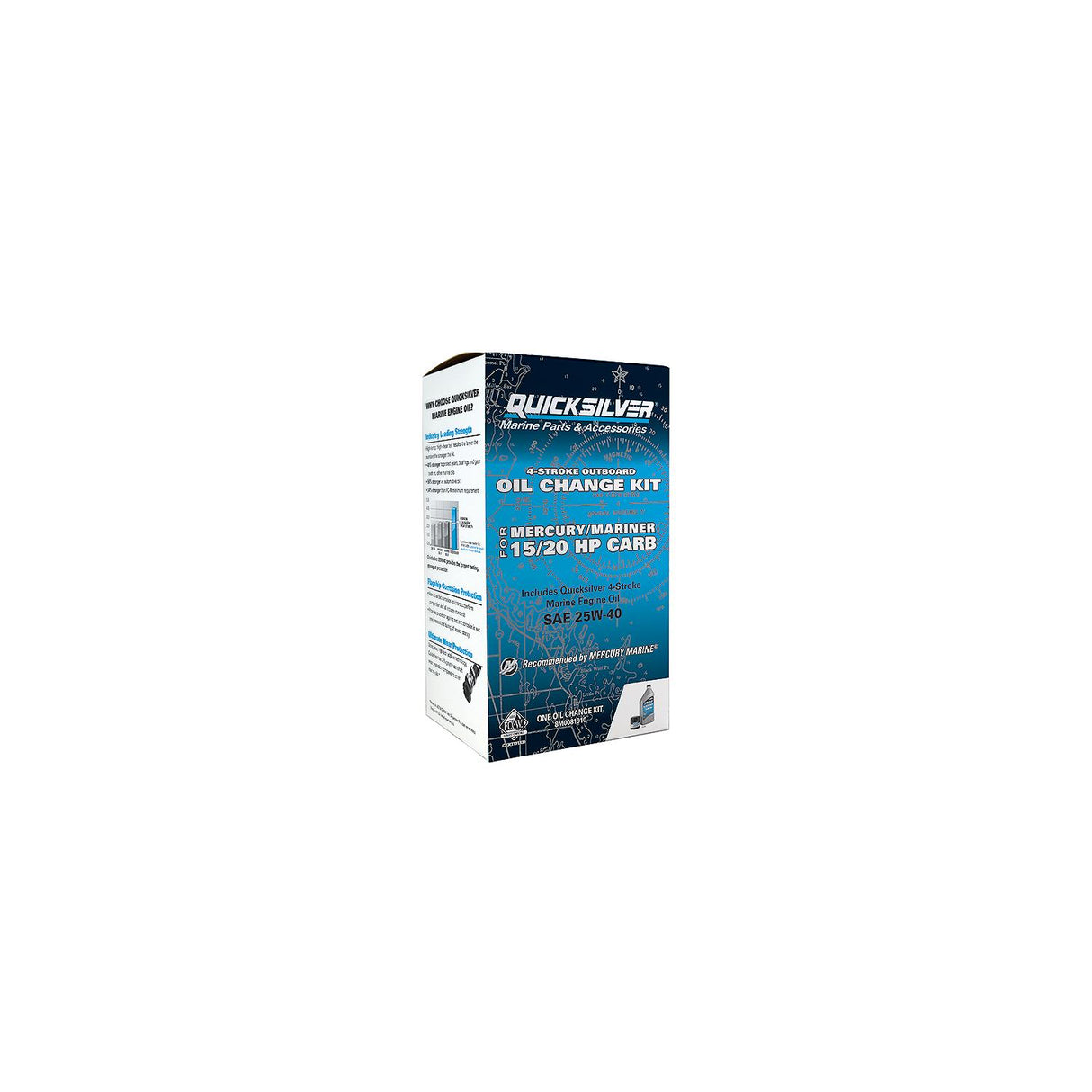 Quicksilver 8M0081910 4-Stroke Outboard Oil Change Kit, 1-Liter