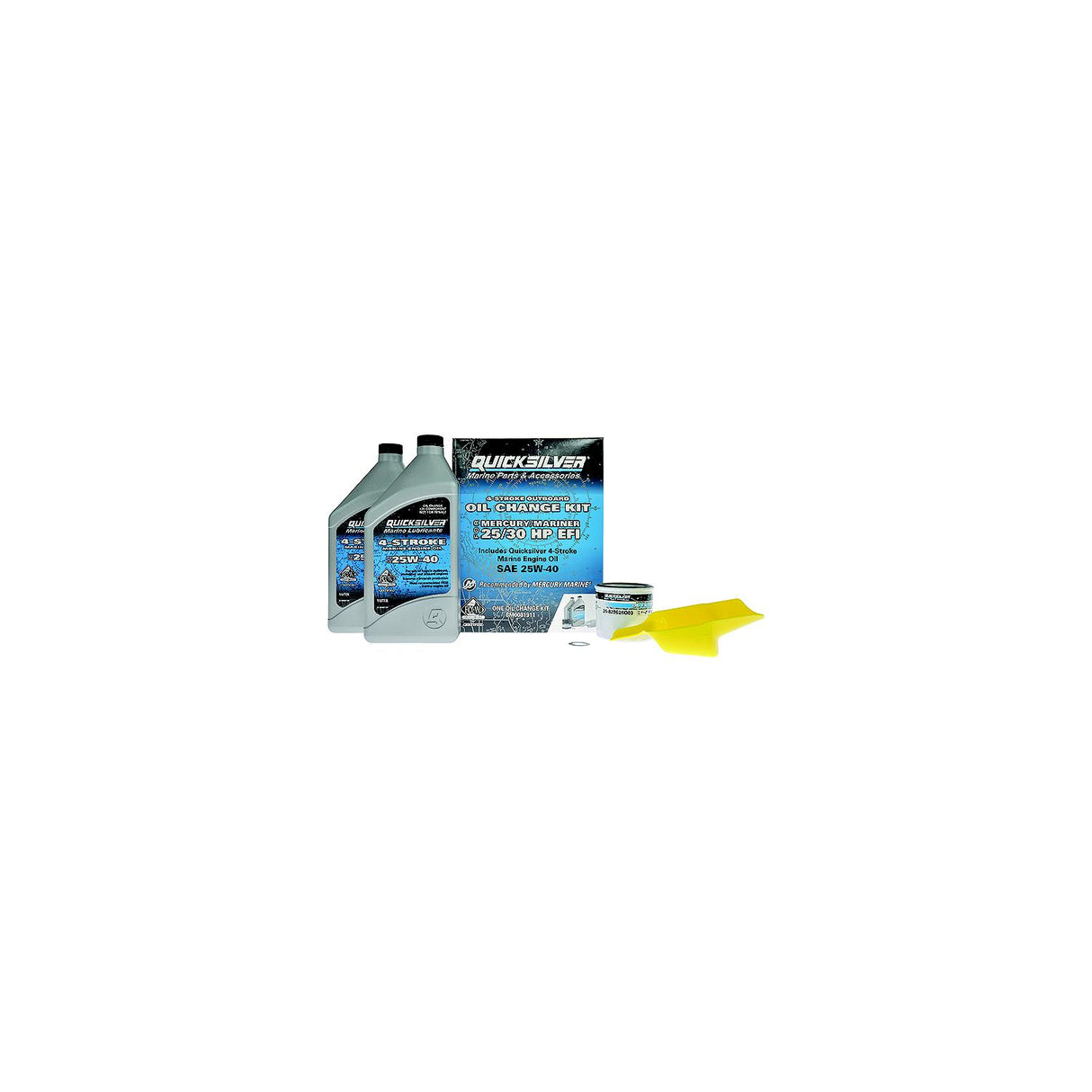 Quicksilver 8M0081911 4-Stroke Outboard Oil Change Kit, 2-Liter