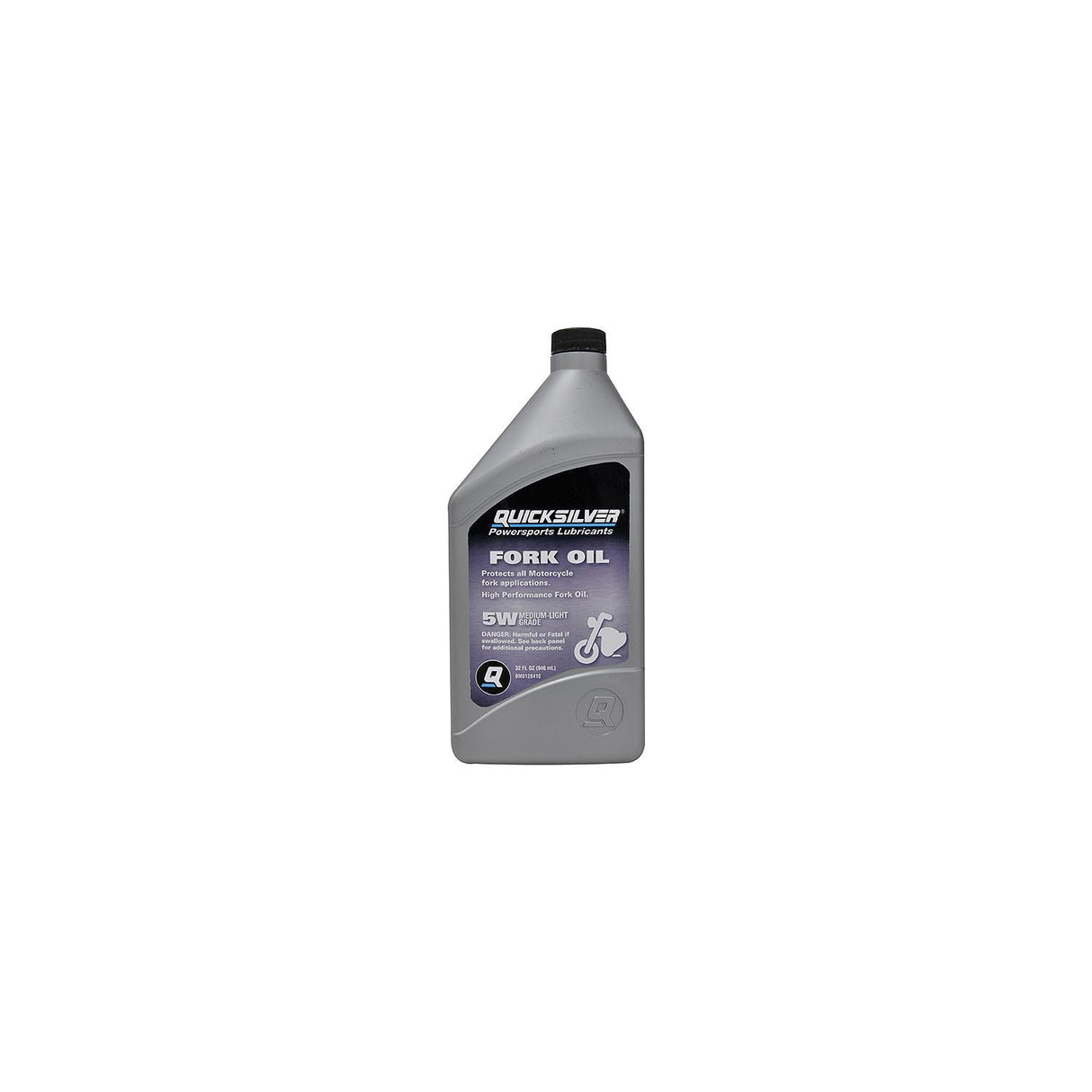 Quicksilver High Performance Fork Oil, 5W, Qt., Pack of 6