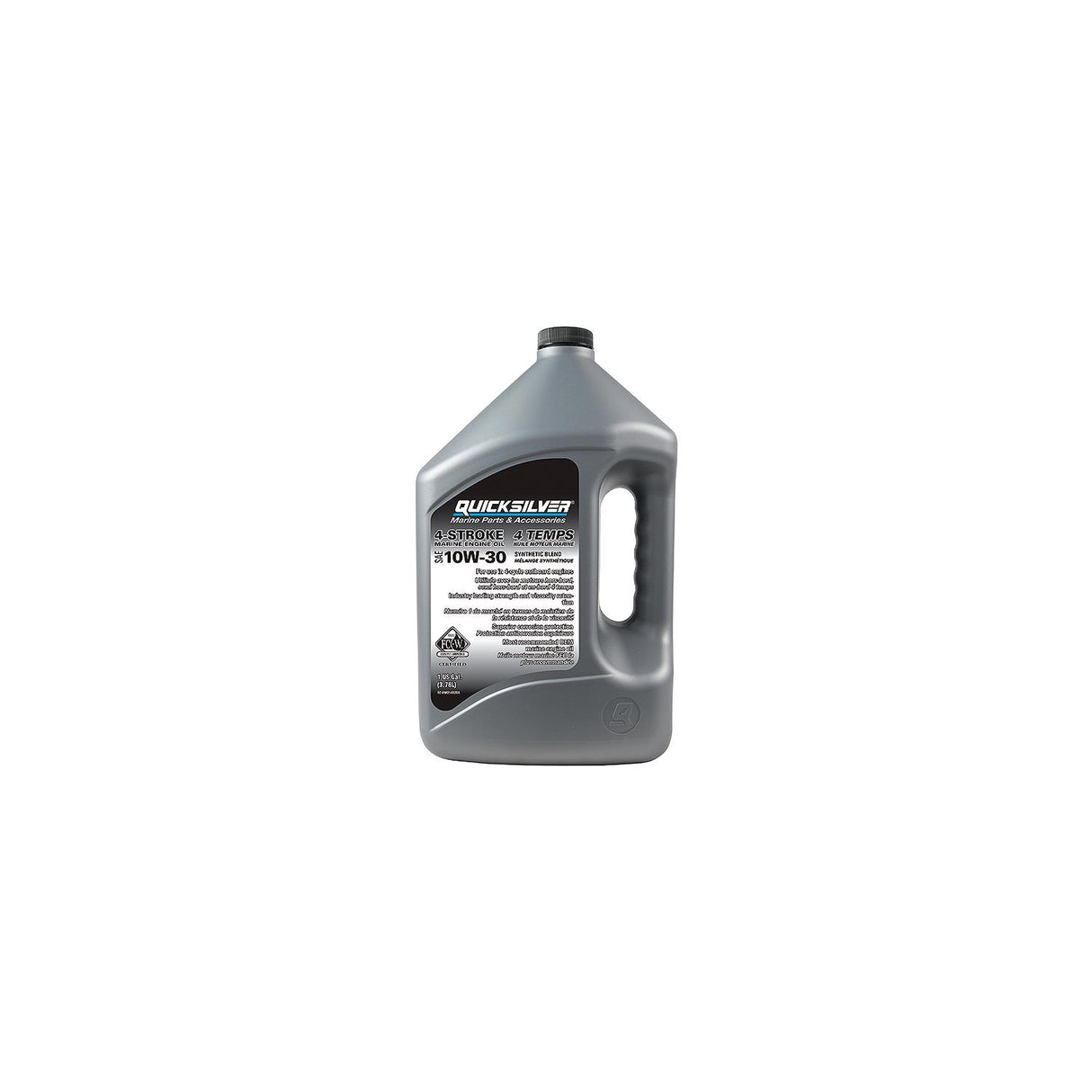 Quicksilver 92-8M0142146 4-Stroke FC-W Synthetic Blend Oil 10W-30, Gal., Pack of 3