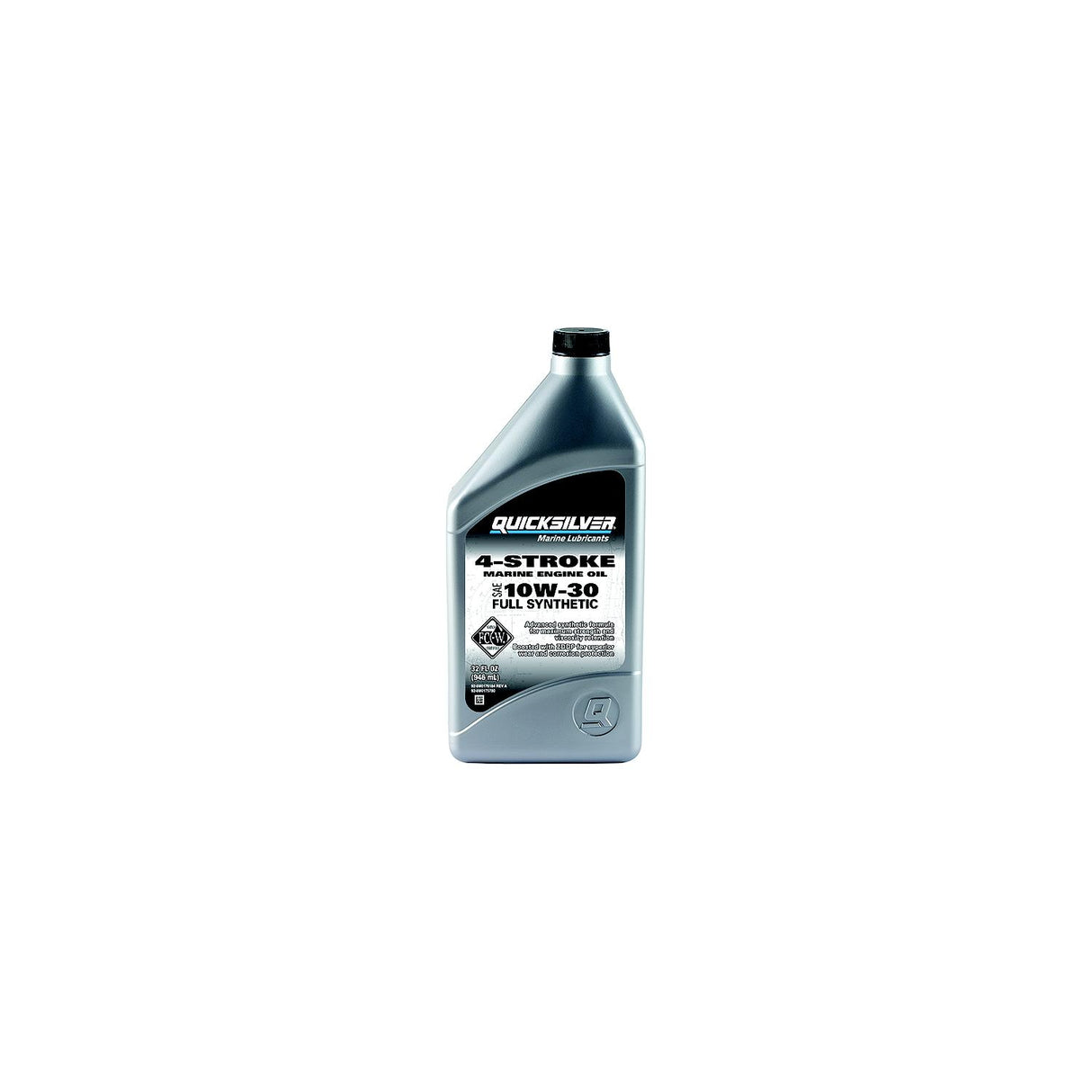 Quicksilver 92-8M0175780 4-Stroke FC-W Full Synthetic Oil 10W-30, Qt., Pack of 6