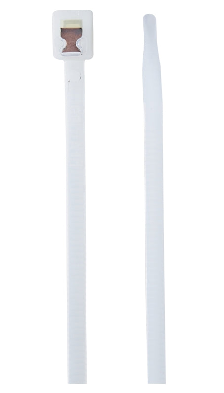 Gardner Bender 45-308SC Cable Tie, 2 in Max Bundle Dia, Double-Lock Locking, Nylon, Natural