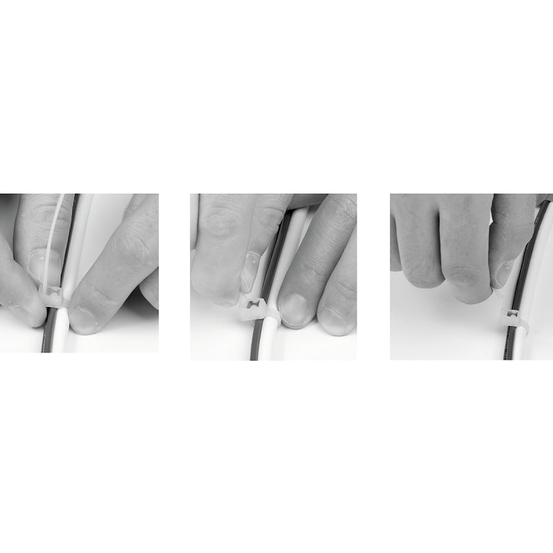 Gardner Bender 45-311SC Cable Tie, 3 in Max Bundle Dia, Double-Lock Locking, Nylon, Natural