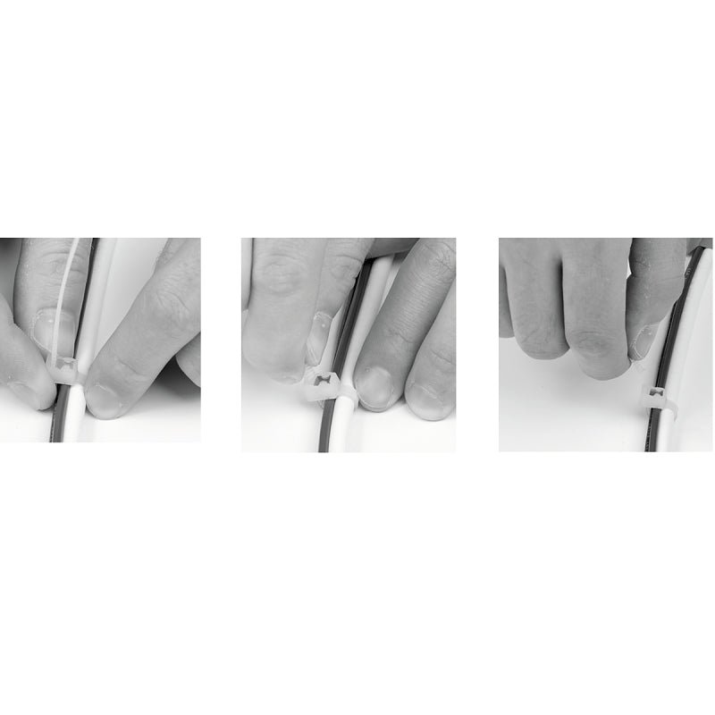 Gardner Bender 45-314SC Cable Tie, 4 in Max Bundle Dia, Double-Lock Locking, Nylon, Natural