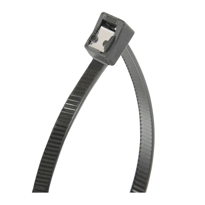 Gardner Bender 45-314UVBSC Cable Tie, 4 in Max Bundle Dia, Double-Lock Locking, Nylon, UV Black