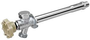 B & K 104-823HC Anti-Siphon Frost-Free Sillcock Valve, 6 in L, 1/2 x 3/4 in, MPT x Hose, 125 psi, Chrome, Brass Body