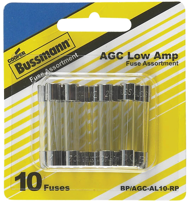 Bussmann BP/AGC-AL10-RP Fuse Kit, Blade Fuse, Includes (1) AGC-4, (2) AGC-1, AGC-2, AGC-3, AGC-5 Fuses, AGC-6 Fuses