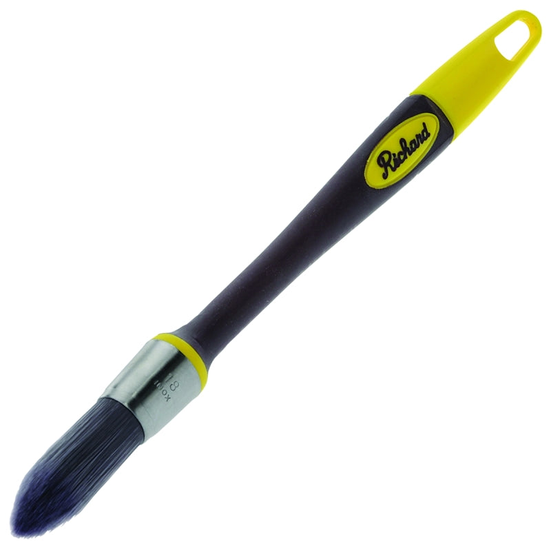 Hyde 13418 Trim Brush, 3/4 in W, Polyester Bristle, Soft Grip Handle