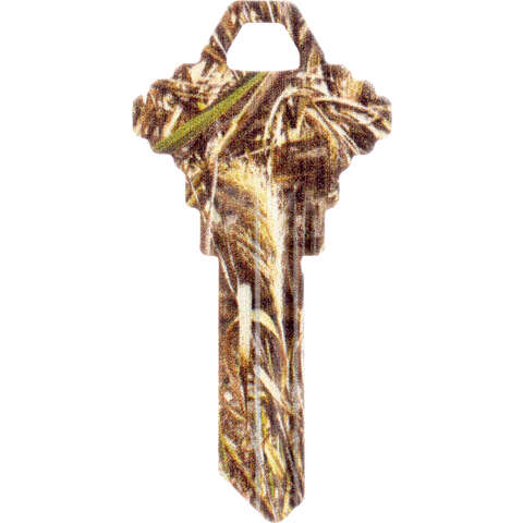 HILLMAN RealTree Brown House/Office Universal Key Blank SC1 Single, Pack of 6