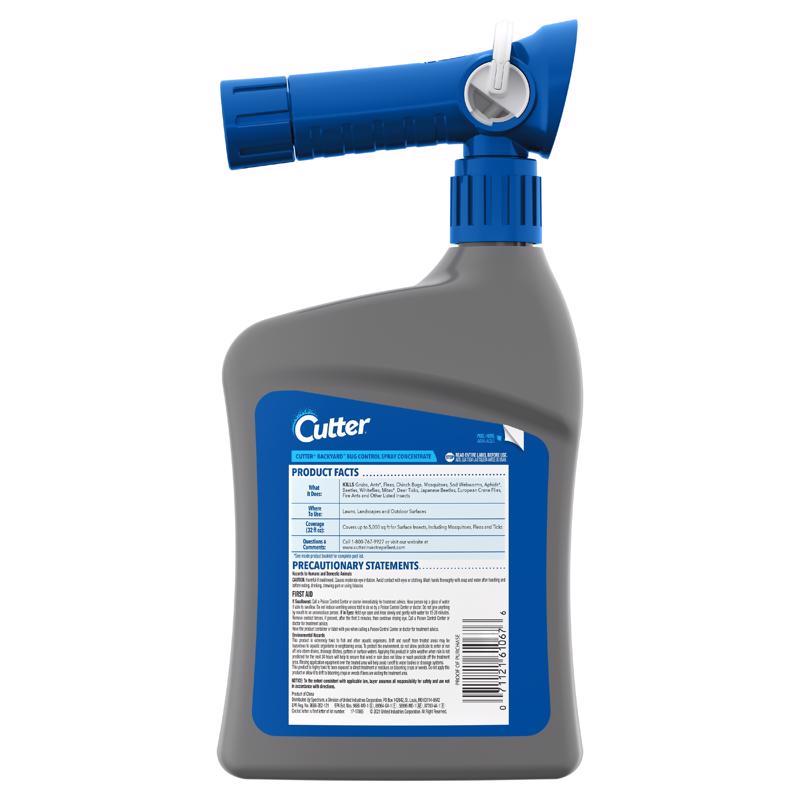 Cutter Backyard Bug Control Insect Killer Liquid Concentrate 32 oz, Pack of 6