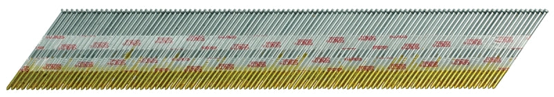 Senco DA19EPBN Series Finish Nail, Glue Collation, 1-3/4 in L, 15 ga, Steel, Bright Basic, Brad Head, Smooth Shank