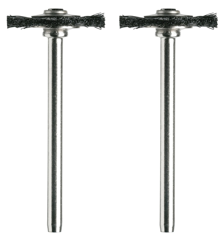 Dremel 403-02 Brush, 3/4 in Dia, 1/8 in Arbor/Shank, Straight Bristle, Nylon Bristle