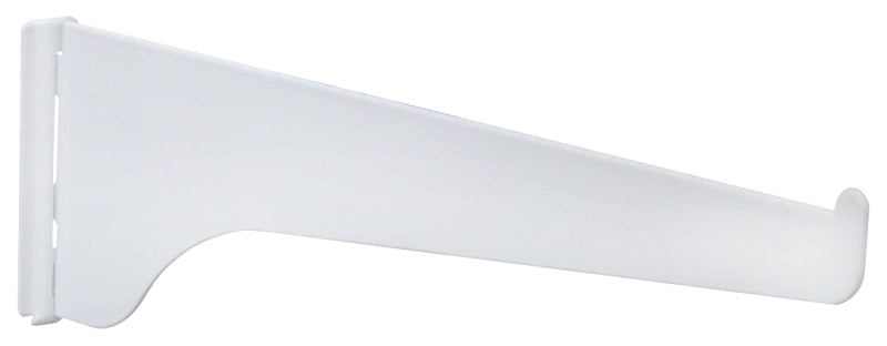 Knape & Vogt 180 Series 180 WH 6 Shelf Bracket, 6 in L, Steel, Powder-Coated, Pack of 10