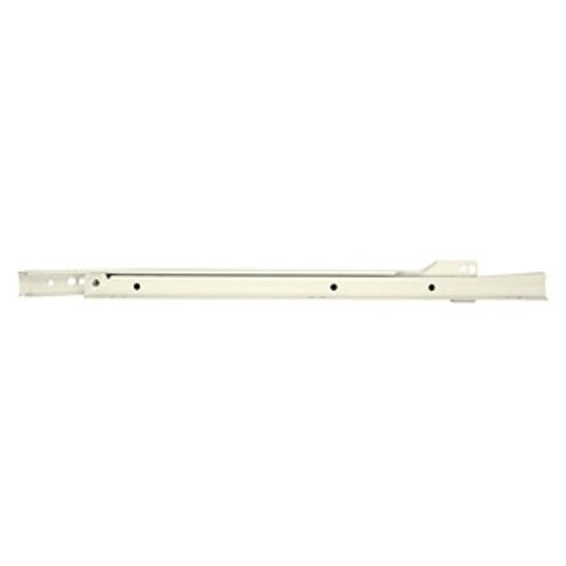 Knape & Vogt 1805RP WH 500 Euro Drawer Slide, White, 3/4 in L Extension, 75 lb, Side, 500 mm L Rail, Steel, Epoxy-Coated