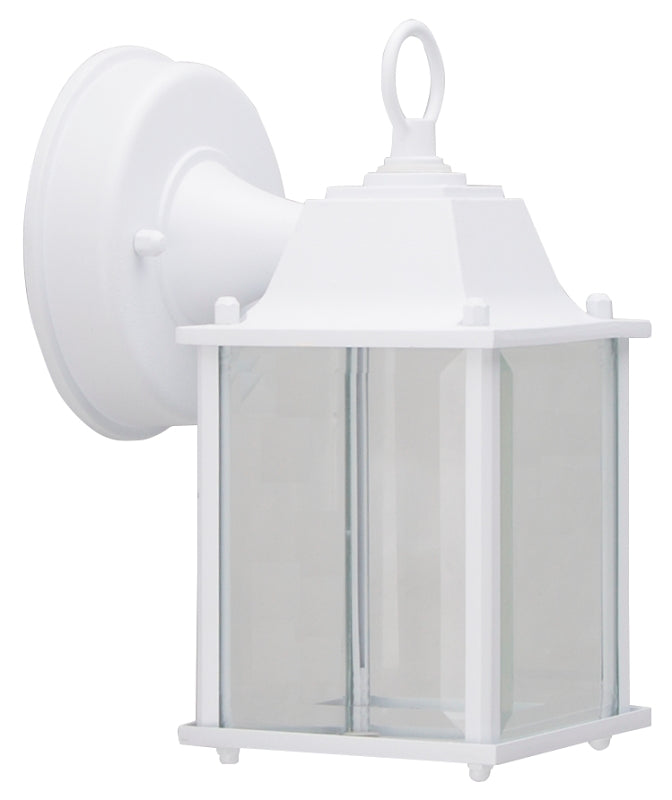 Boston Harbor 0038-WD-WH Outdoor Wall Lantern, 6.65 W, 120 V, LED, 320 Lumens, 3000 K, Aluminum, White