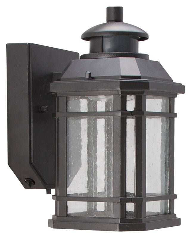 Boston Harbor LED-0214-WD-SE Outdoor Motion Activated Wall Lantern, 10.5 W, 120 V, LED, 350 Lumens, 3000 K, Aluminum