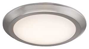 Boston Harbor CL006AC1215-12 Flush-Mount Ceiling Fixture, 120 V, 17 W, 1-Lamp, LED Lamp, 1200 Lumens, 3000 K Color Temp