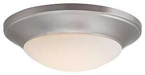 Boston Harbor CL500-AC Flush-Mount Ceiling Fixture, 120 V, 15 W, 1-Lamp, LED Lamp, 800 Lumens, 3000 K Color Temp
