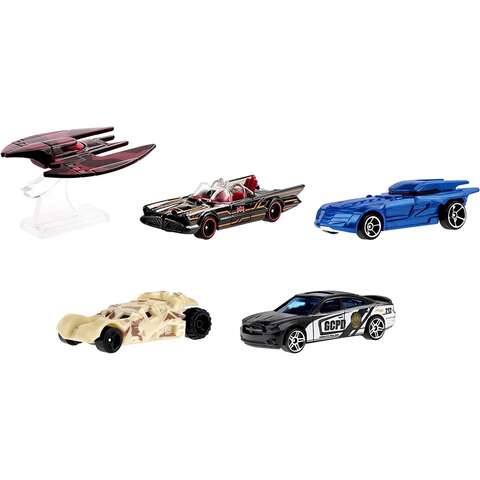 Hot Wheels Batman Cars Die Cast Assorted, Pack of 10