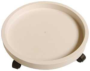 Landscapers Select GF-3635 Planter Dolly, 15 in OAL, 15 in OAW, 3 in OAH, 1-Shelf, Plastic Shelf, White Shelf