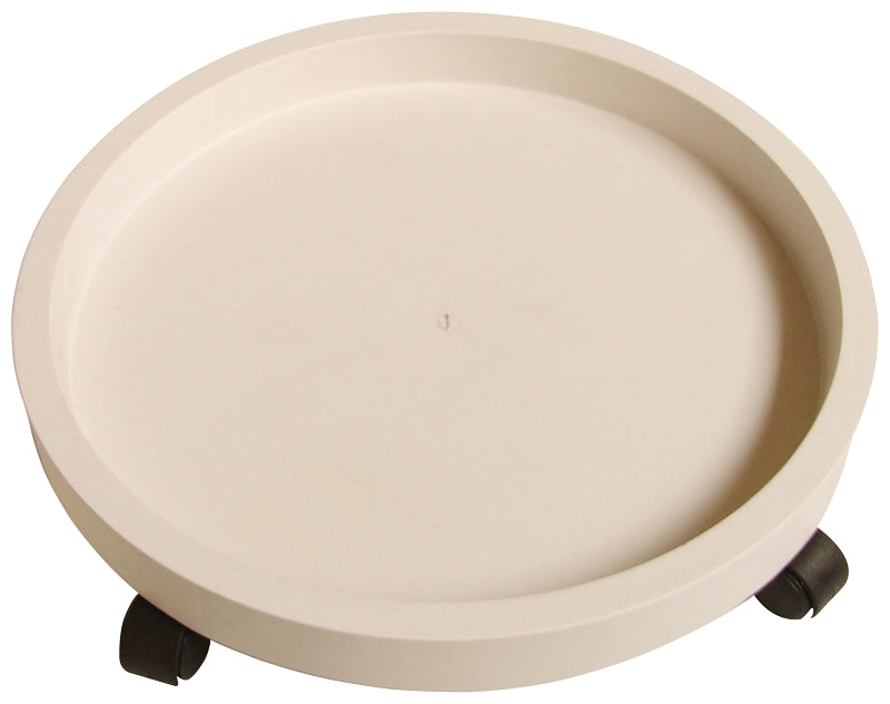 Landscapers Select GF-3635 Planter Dolly, 15 in OAL, 15 in OAW, 3 in OAH, 1-Shelf, Plastic Shelf, White Shelf