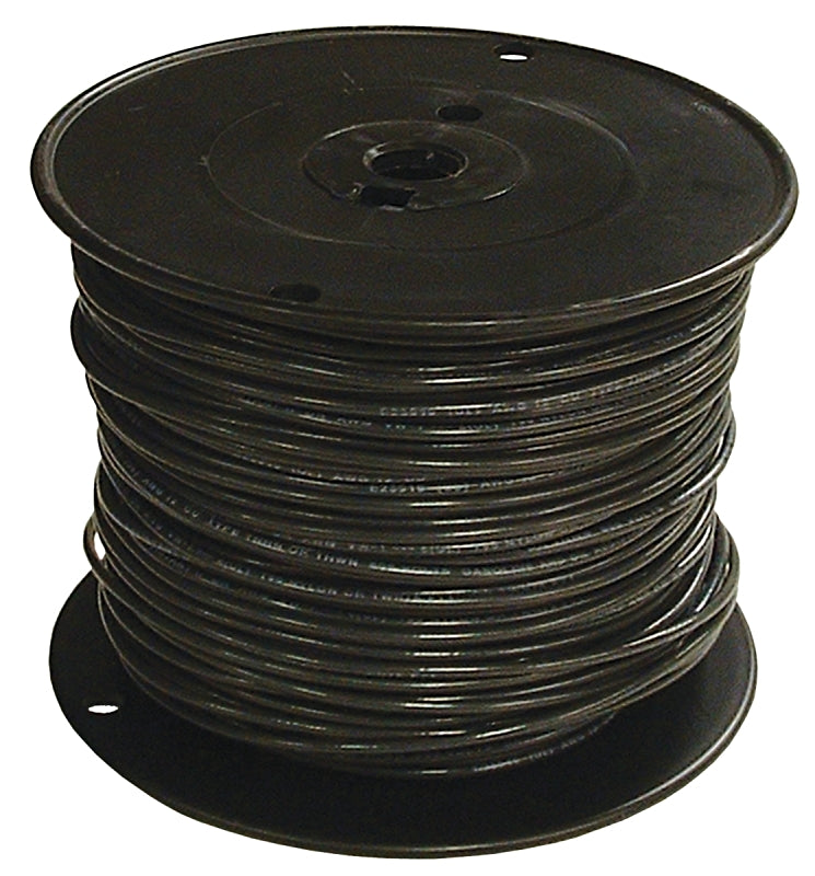 Southwire 12BK-SOLX500 Building Wire, 12 AWG Wire, 1-Conductor, 500 ft L, Copper Conductor, Thermoplastic Insulation