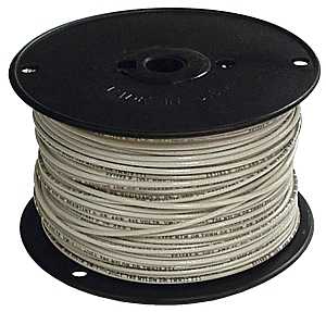 Romex 12WHT-SOLX500 Series Building Wire, White Sheath, 12 AWG Wire, 1-Conductor, 500 ft L, Copper Conductor, Solid