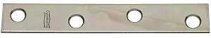 National Hardware N114-405 Mending Brace, 4 in L, 5/8 in W, 0.08 in, Steel, Zinc, Screw