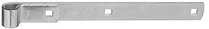 National Hardware N130-765 Strap Hinge, 12 in L x 1-1/4 in W Dimensions, 0.22 in Thick Leaf, Steel, Zinc, 150 lb
