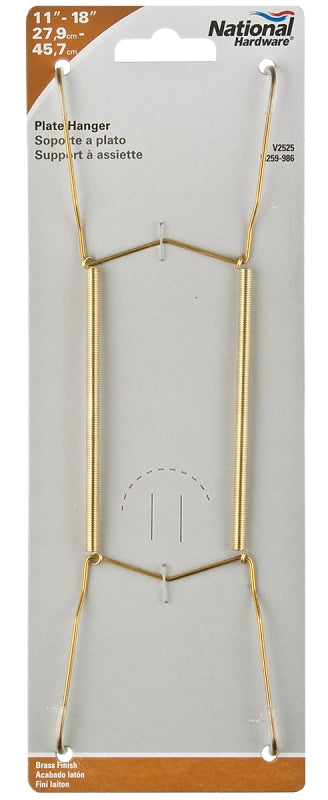 National Hardware V2525 Series N259-986 Plate Hanger, Brass