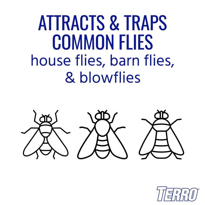 TERRO Fly Magnet Disposable Fly Trap 1 pk, Pack of 12